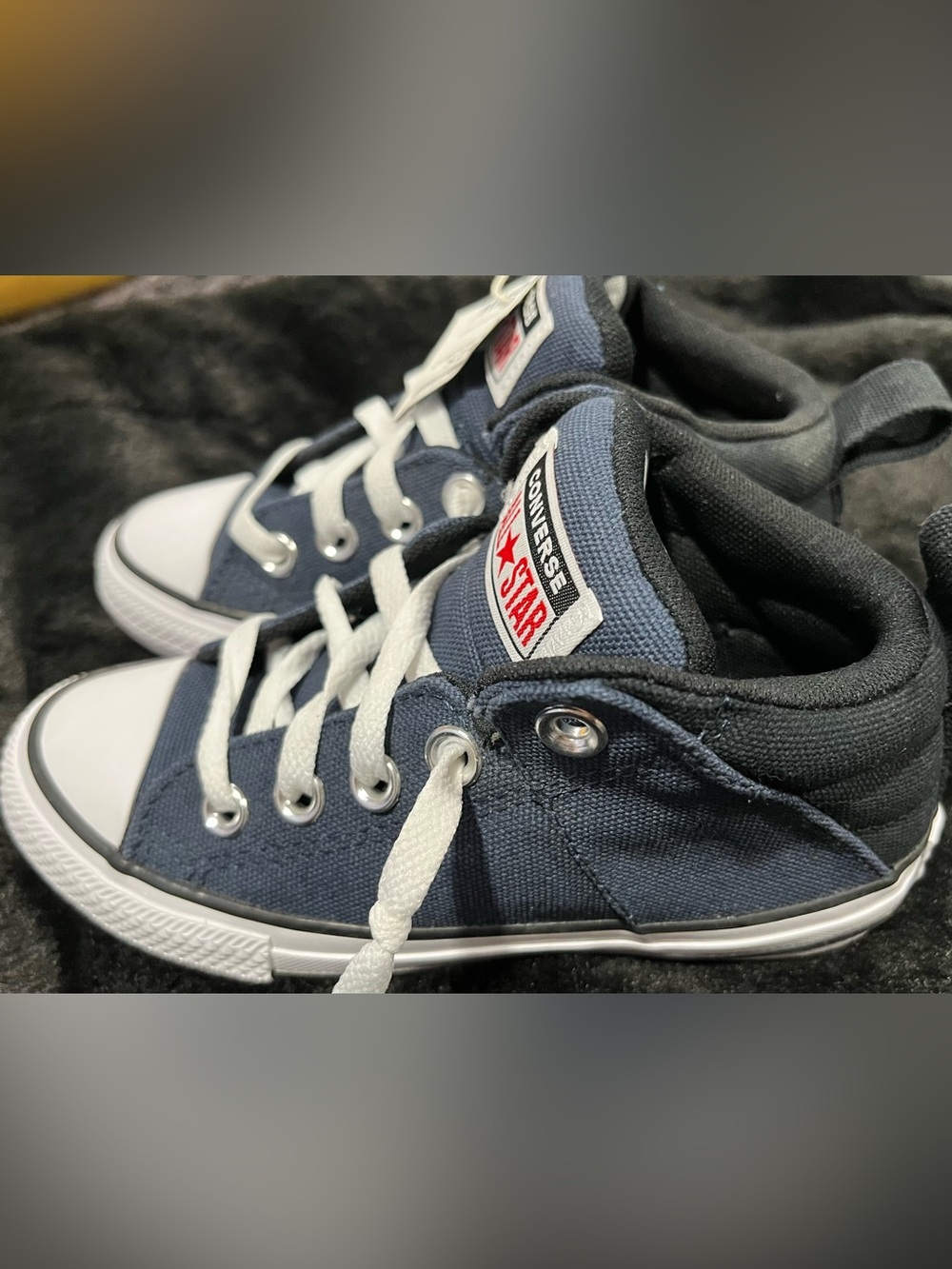 Converse Navy and White Low Top Sneakers